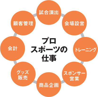 プロスポーツの仕事