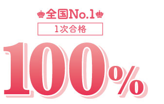一次試験合格率 100% ［2022年度卒業生実績］