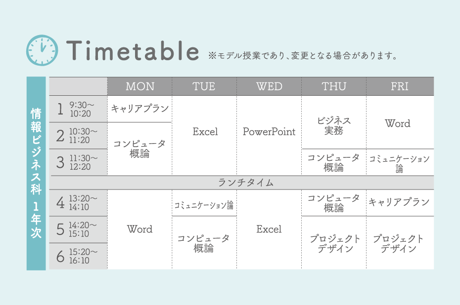 タイムテーブル