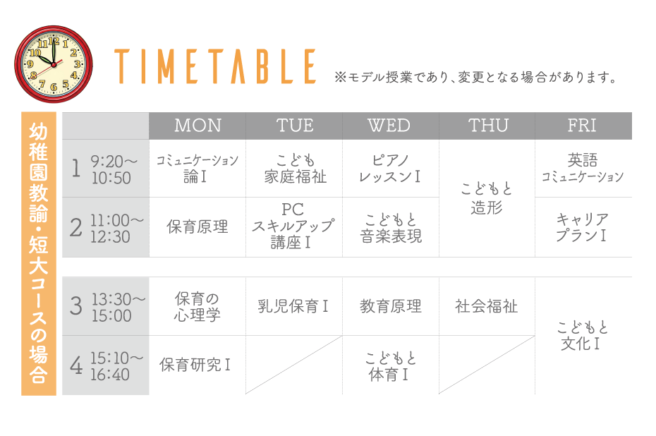 タイムテーブル