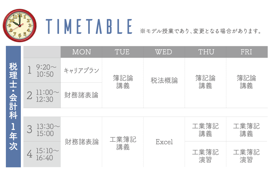 タイムテーブル