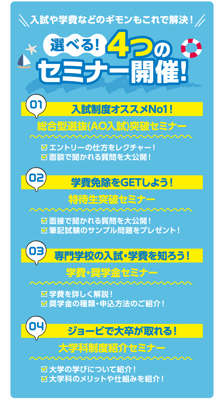 4つのセミナー